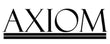 The word AXIOM is written in bold, uppercase serif letters with two horizontal lines underneath.