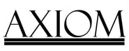 The word AXIOM is written in bold, uppercase serif letters with two horizontal lines underneath.