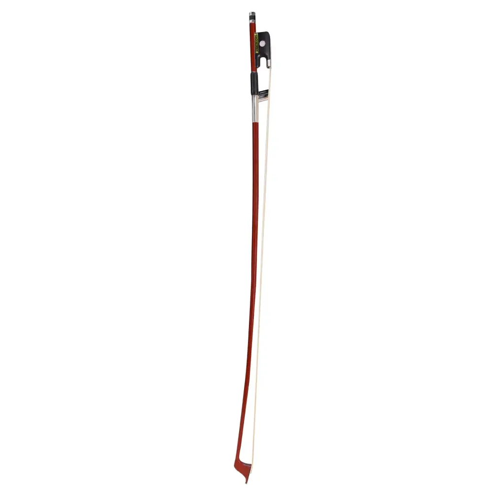 Axiom brazil wood cello bow 1/4 size with red wooden stick black frog and silver metal fittings