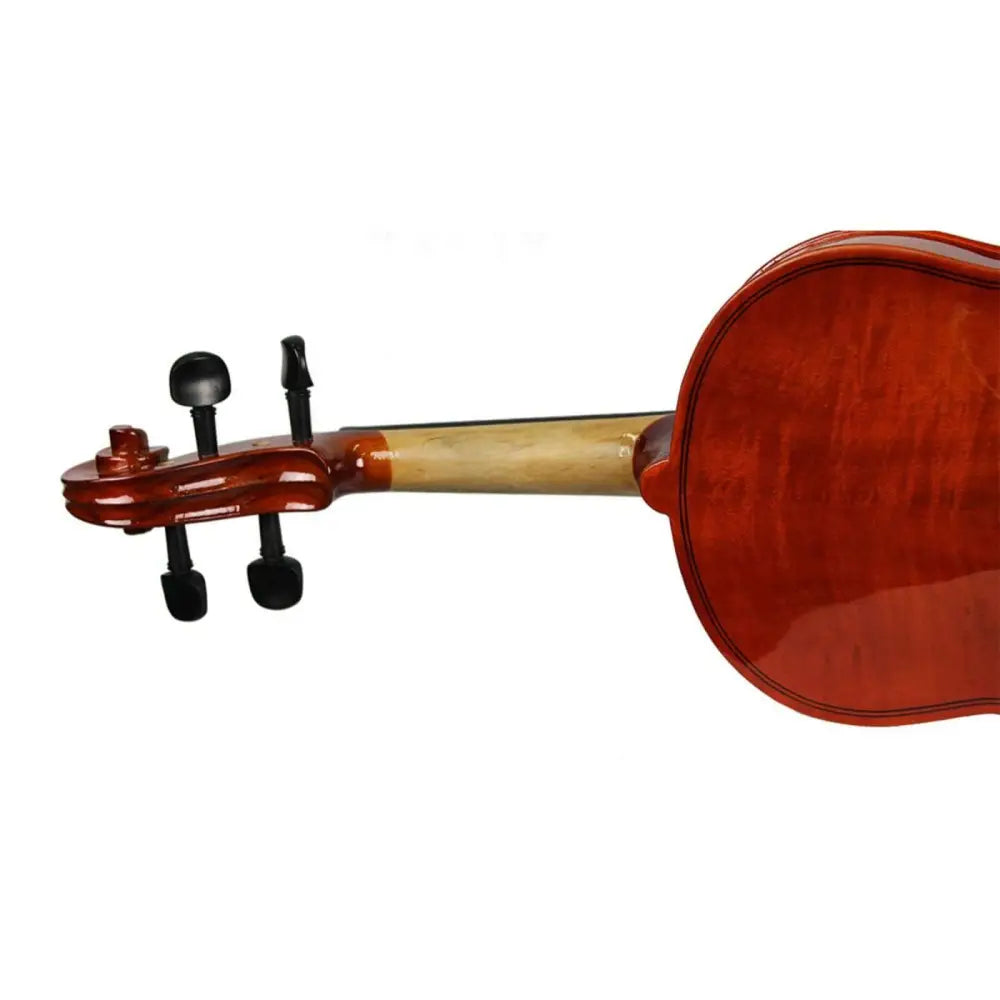 Glossy wooden 1/4 size violin for sale Australia with light neck and dark tuning pegs