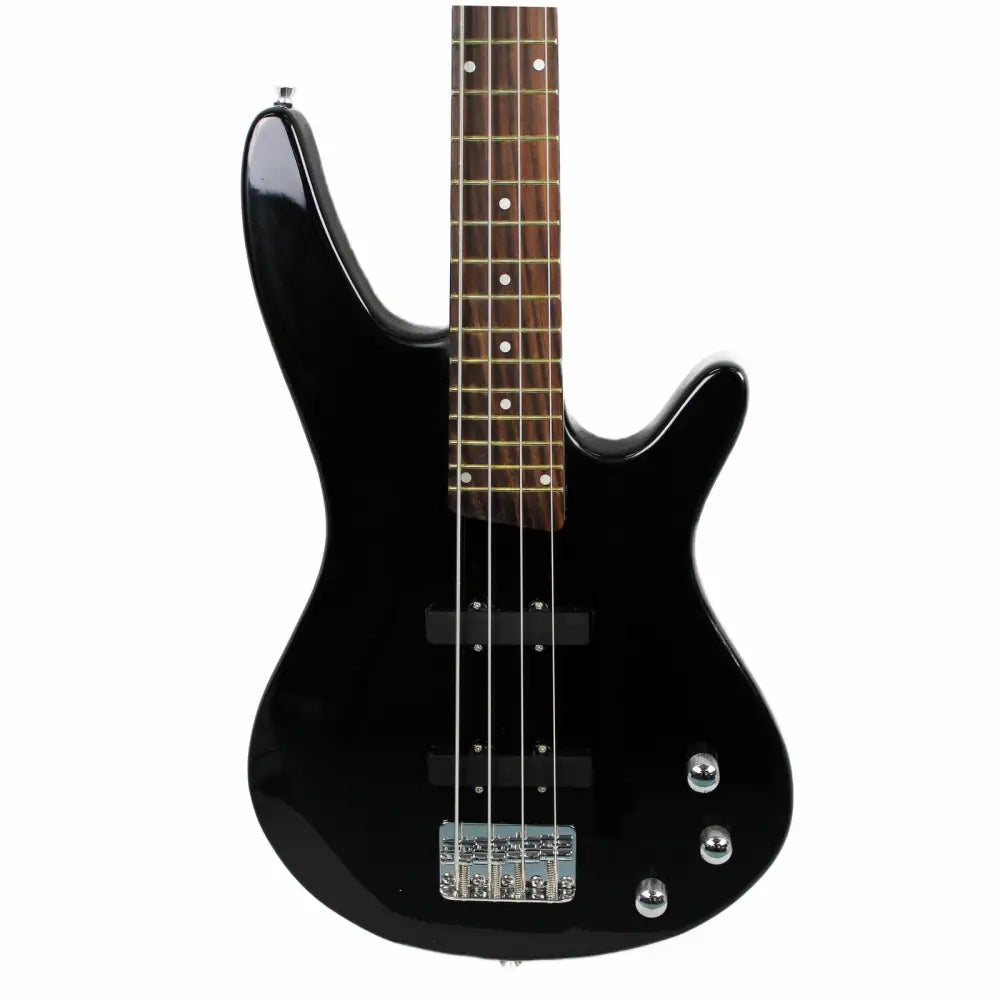 Black 4-string Axiom Defender Bass Guitar with rosewood fretboard, perfect beginner bass guitar for sale