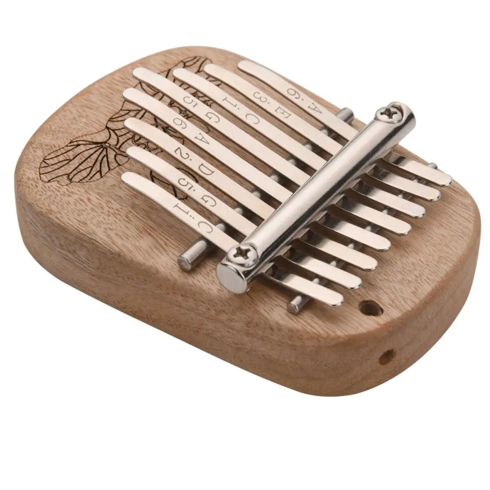 Wooden Kalimba Thumb Piano with Eight Metal Tines, Axiom Camphor Wood for sale Australia