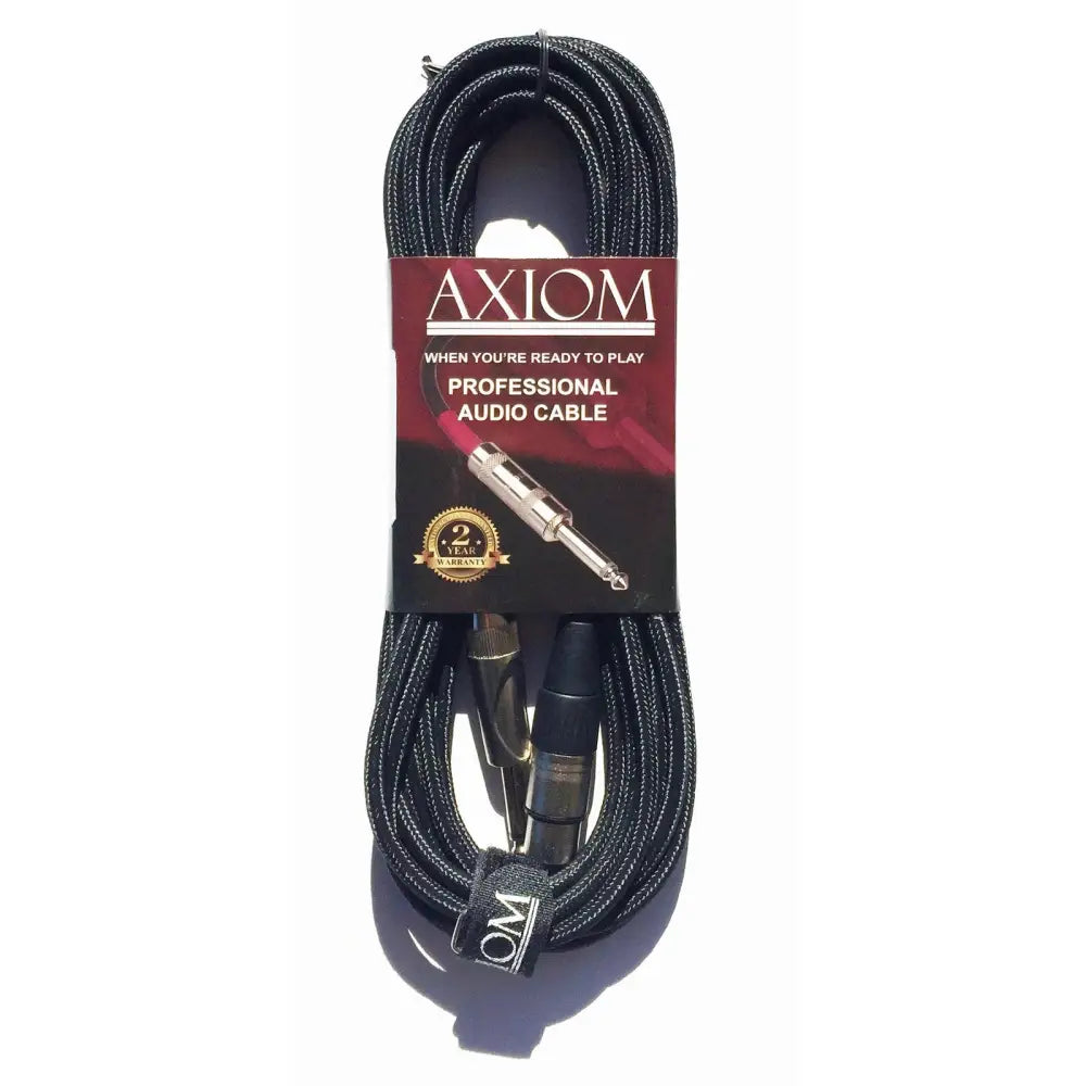Axiom microphone cable with 1/4 inch TRS and XLR connectors for sale in Australia