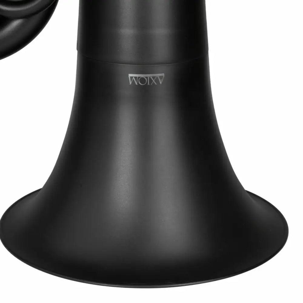 Matte black trumpet bell on Axiom Plastic Tuba, perfect lightweight tuba for student in Australia
