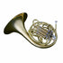 Brass French horn with shiny finish and intricate tubing, perfect for school band or student French horn for sale in Australia