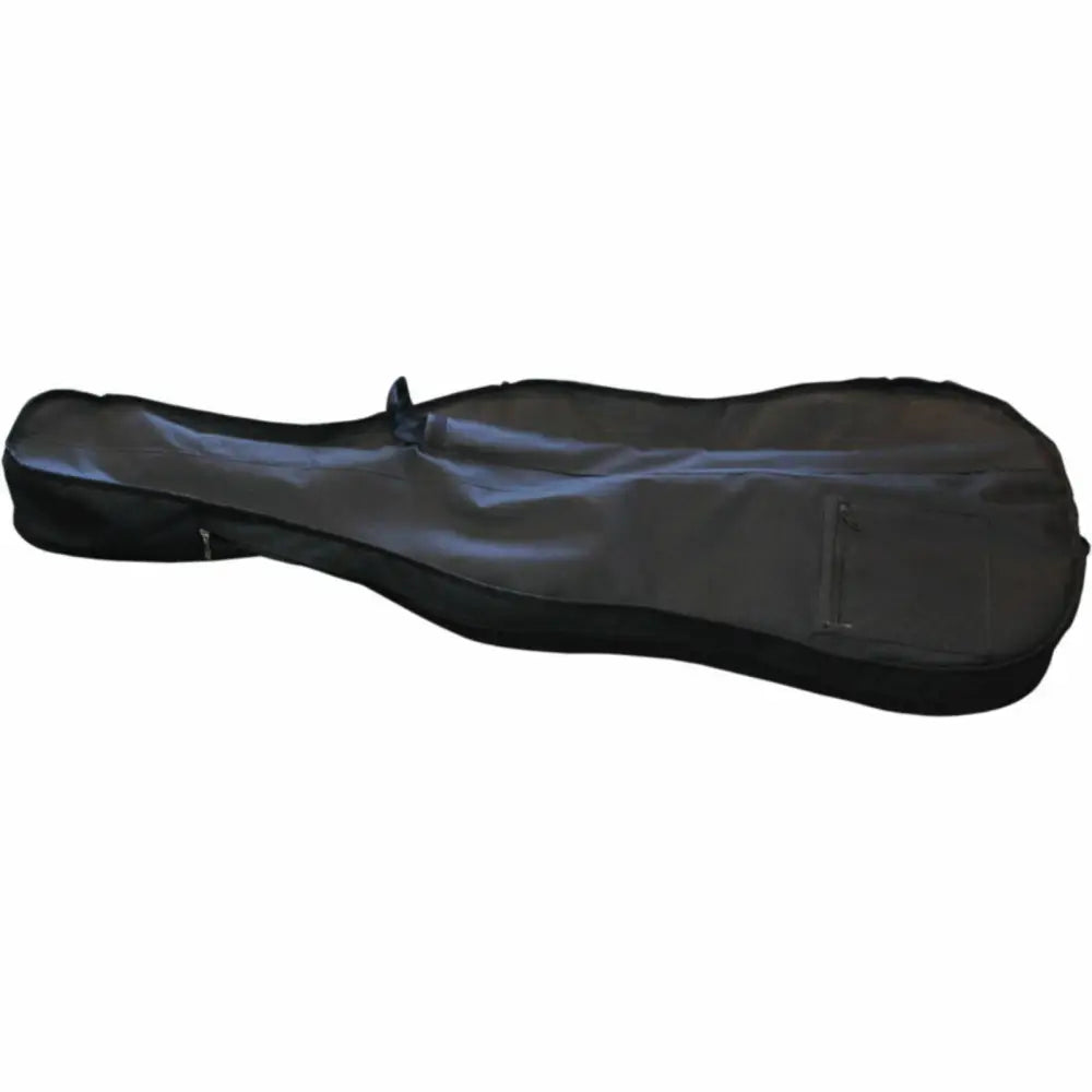 Black soft-shell guitar case with zipper, perfect for 3/4 size cello for sale Australia