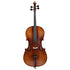 The Axiom Concerto Series Cello - 7/8 Size by Axiom Music features a wooden body, ebony fingerboard, four strings, black tuning pegs and tailpiece, displayed upright against a white background—a quality instrument for discerning musicians.