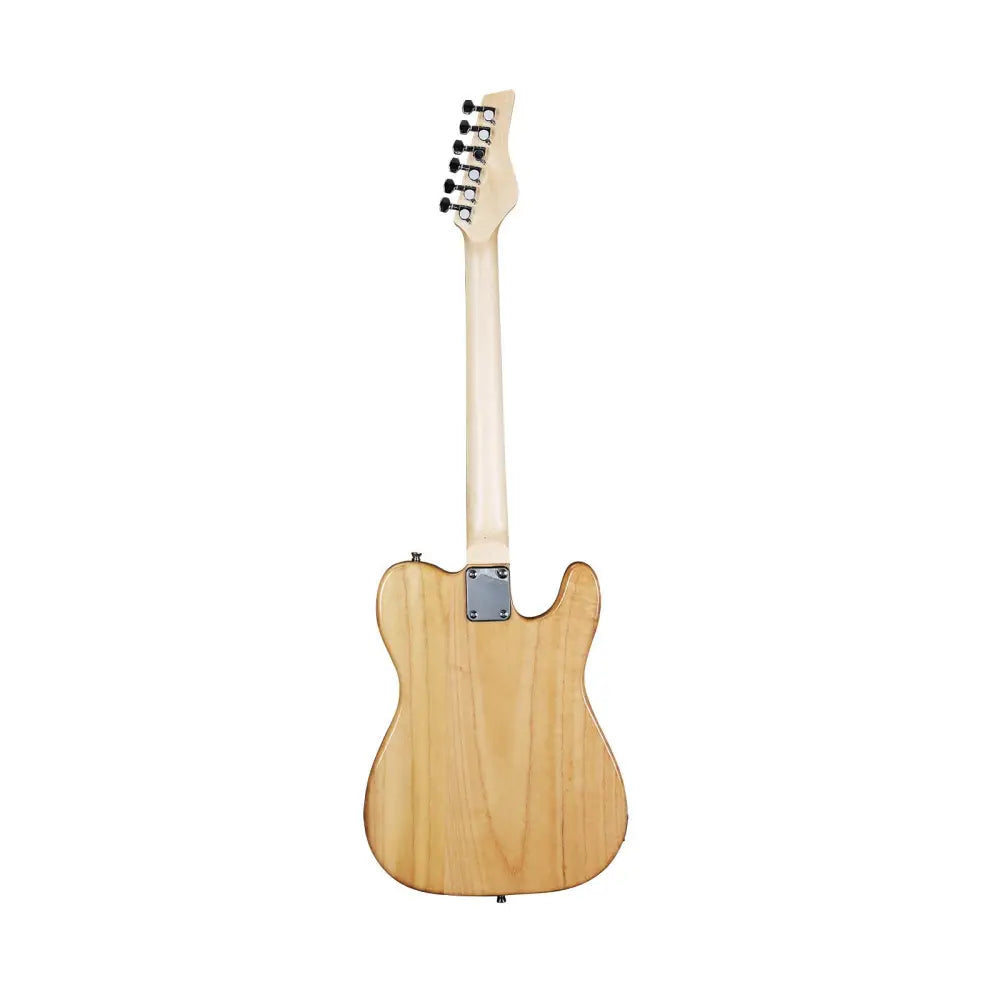 Light wood vintage style electric guitar with pale neck and black tuning pegs for Atlantis Left Handed Electric Guitar Australia