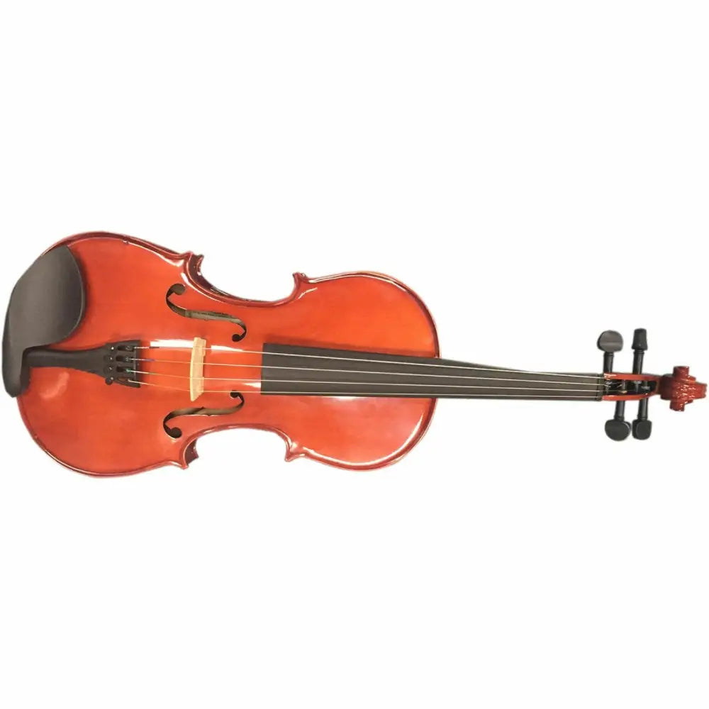 Reddish-brown 14’’ viola with black chin rest and tuning pegs, perfect student viola