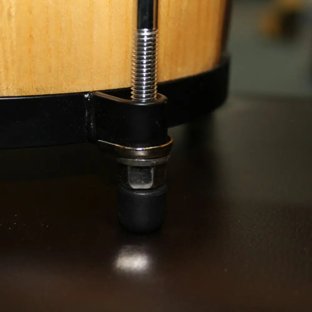 Wooden bongo drum with black metal rim from Axiom Bongo Drum Set for sale