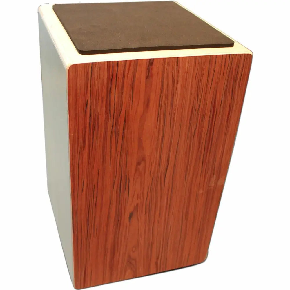 Wood-grain trash can with brown lid, perfect cajon for sale Australia or budget cajon