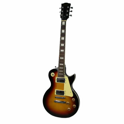 Axiom Challenger electric guitar with sunburst finish, two humbucker pickups, block inlays