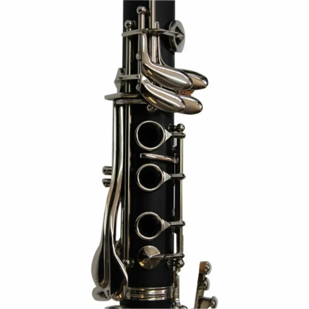 Black clarinet with silver keys from Axiom Concerto Series, a quality student clarinet for sale