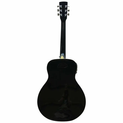 Glossy black Axiom Drifter resonator guitar with pickup, perfect for sale in Australia