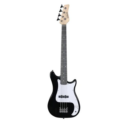 Black and white 4-string bass guitar from Axiom Enterprise product lineup