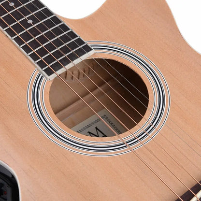 Close-up of Axiom Gigmaster acoustic guitar with pickup for sale in Australia