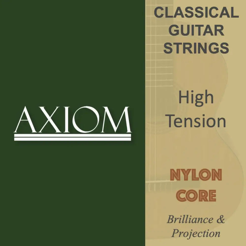Packaging for Axiom High Tension Classical Guitar Strings nylon strings for guitar