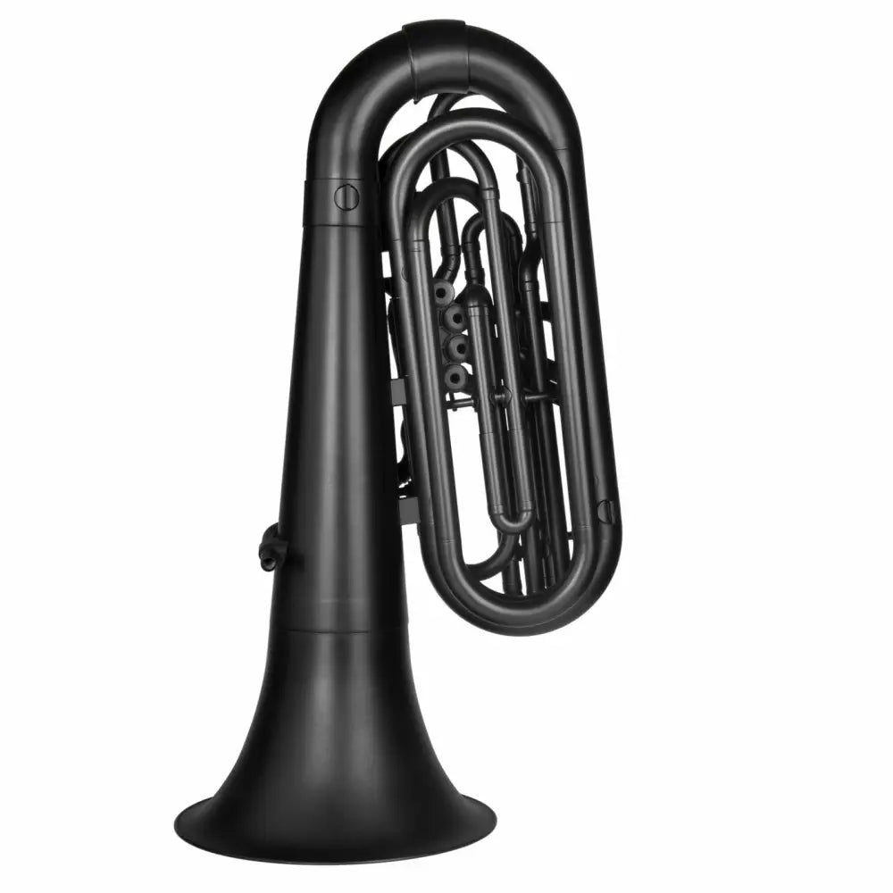 Matte black plastic tuba for sale Australia, lightweight beginner tuba with three valves