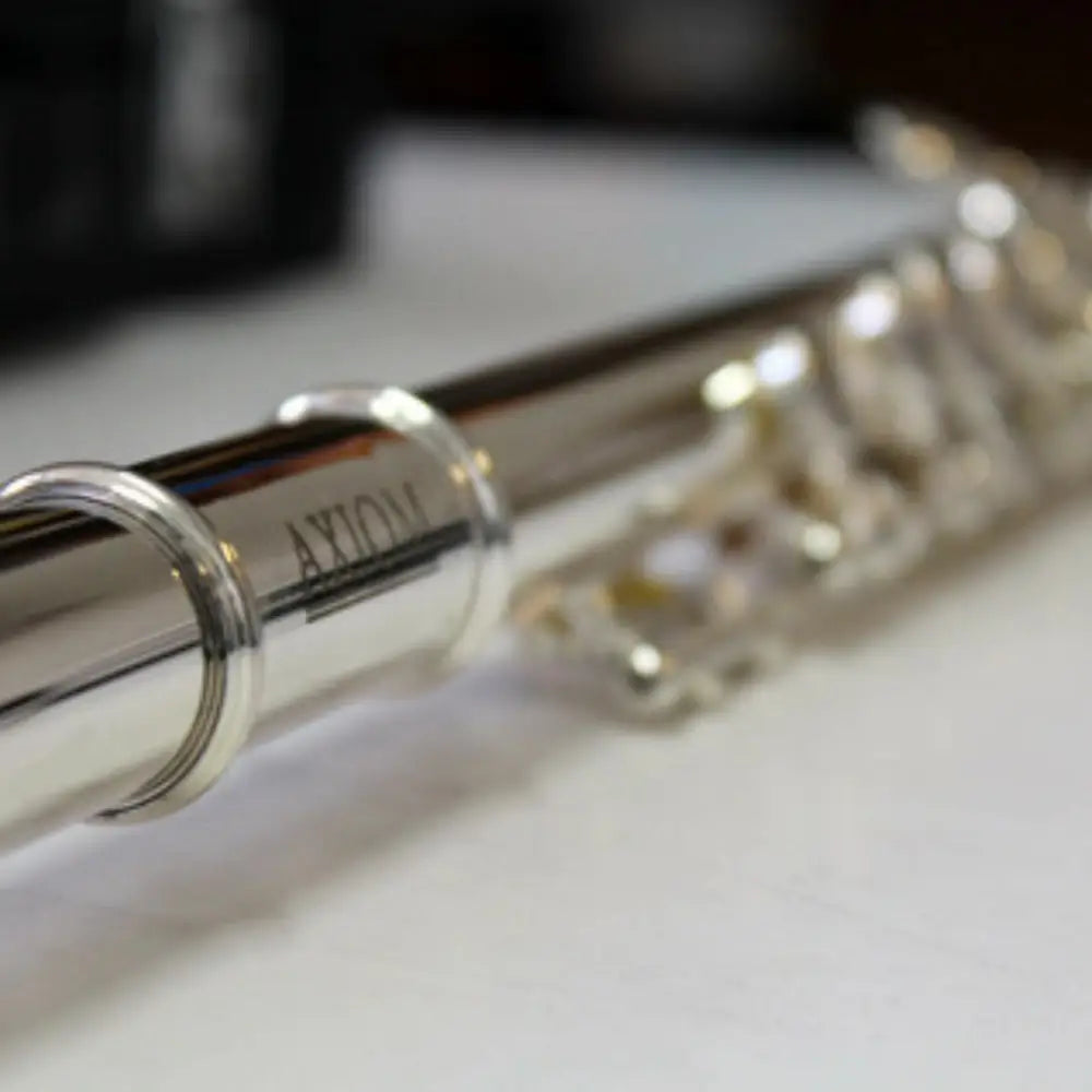 Silver flute with keys from Axiom Prelude Flute, perfect beginner flute for sale Australia