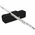Silver-colored Axiom Prelude Flute with black carrying case, perfect beginner flute for sale Australia