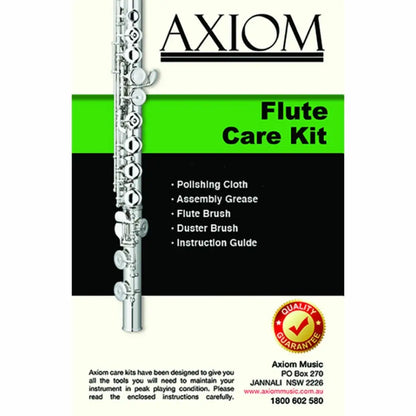 Axiom Prelude Flute Plus Cleaning Kit with tools for Axiom Prelude flute care