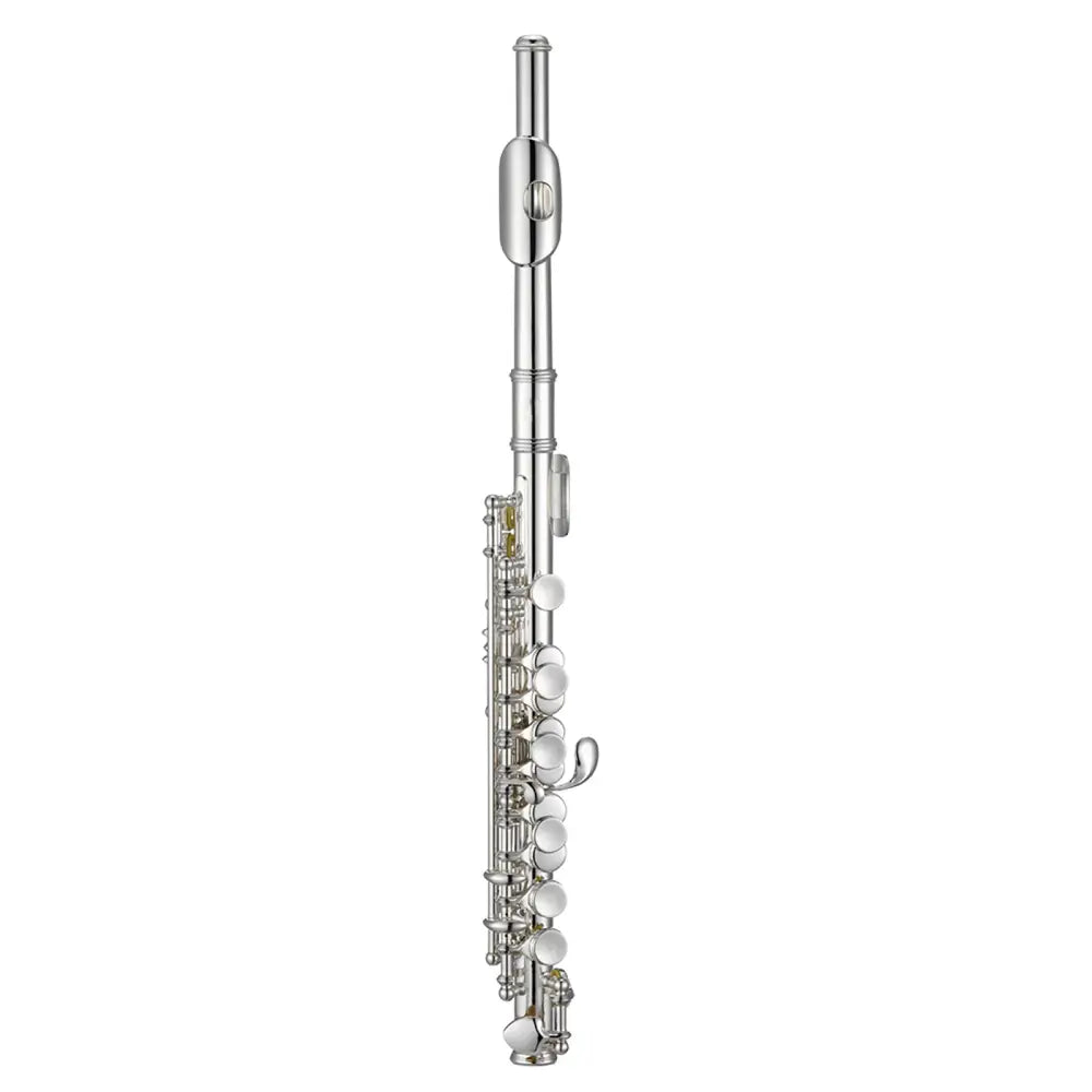 Shiny silver flute with keys from Axiom Prelude Piccolo Outfit, perfect for school band piccolo or student piccolo for sale