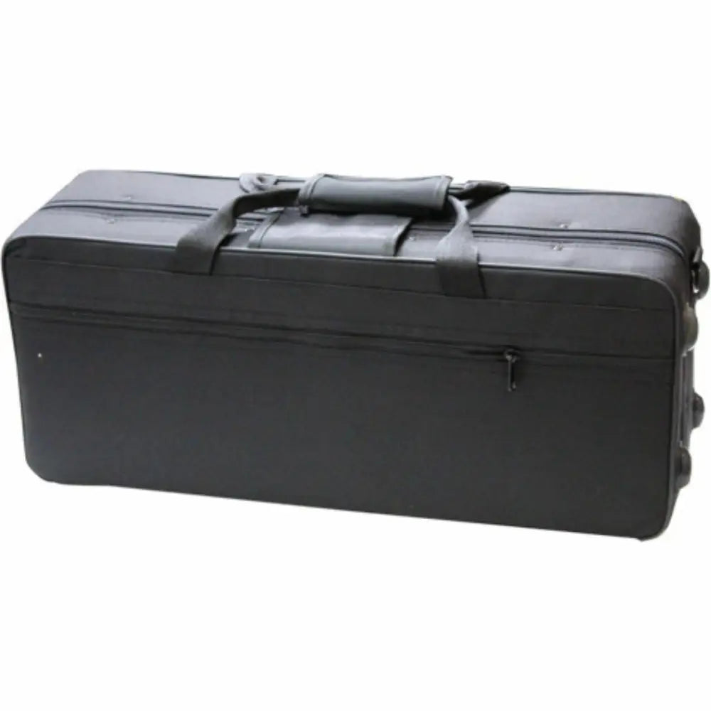 Black soft-sided wheeled luggage for Axiom Prelude Trumpet Outfit school band gear