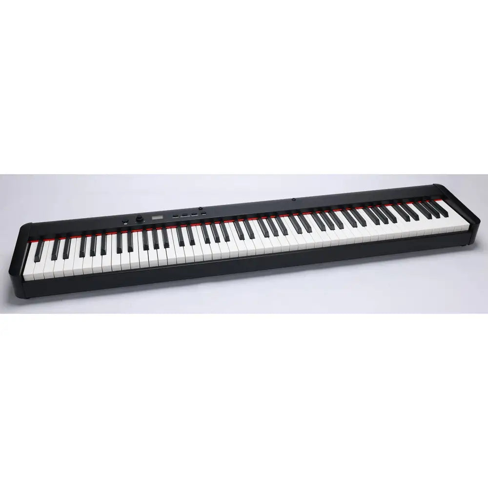 Black Axiom Sonata 88 key digital piano for sale Australia portable electronic piano with white and red keys