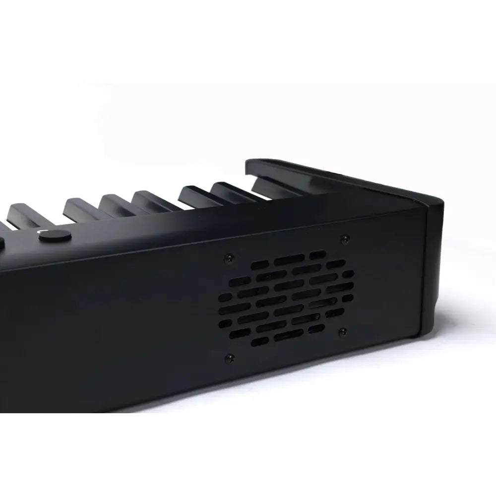 Black MIDI keyboard controller with speaker grille on Axiom Sonata 88 Key Digital Piano