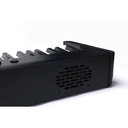 Black MIDI keyboard controller with speaker grille on Axiom Sonata 88 Key Digital Piano