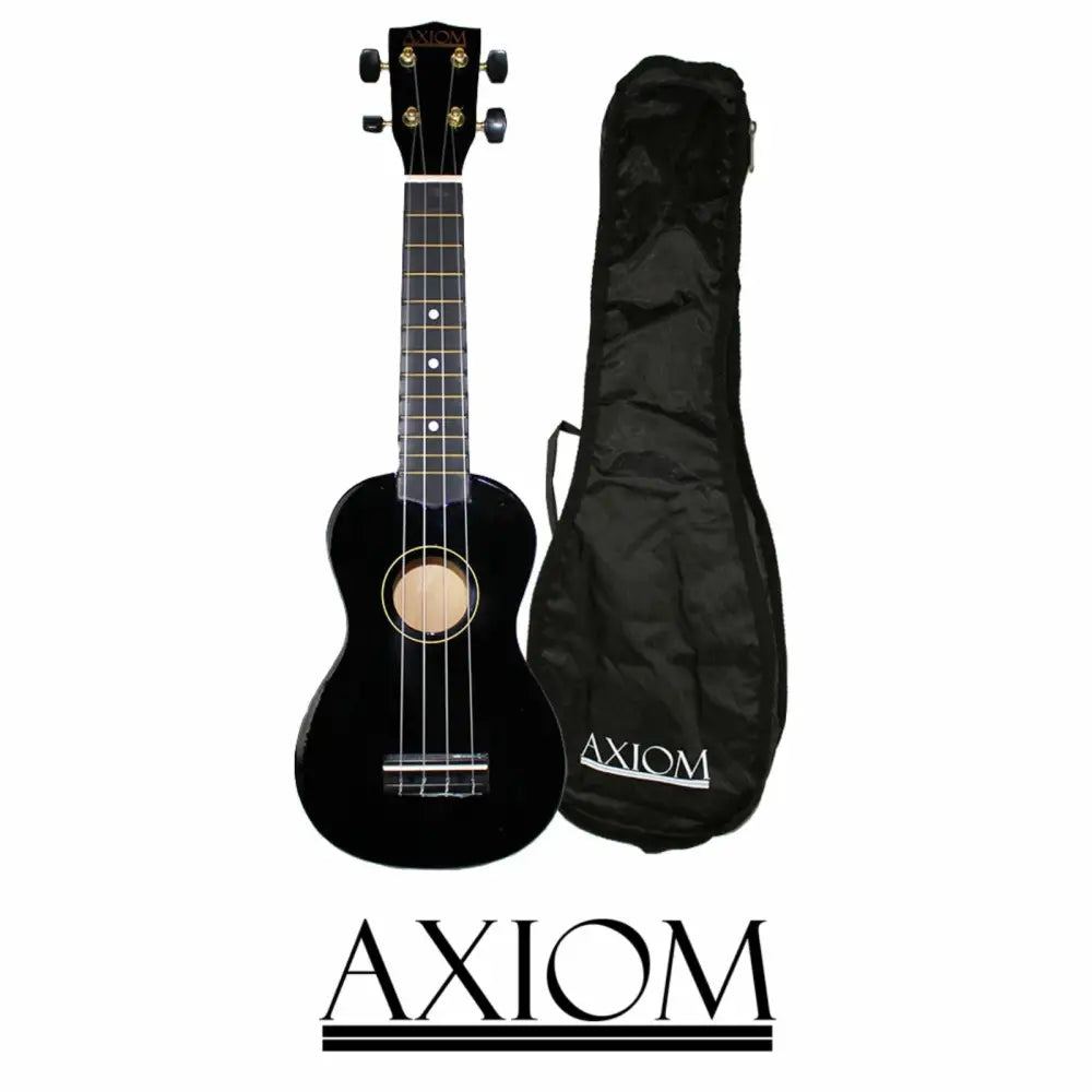 Black ukulele with matching soft case, perfect budget ukulele with bag Australia