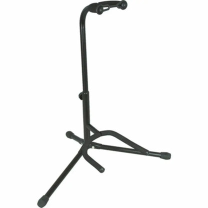 Black metal tripod guitar stand for beginner steel string guitar or acoustic guitar for beginners in Australia