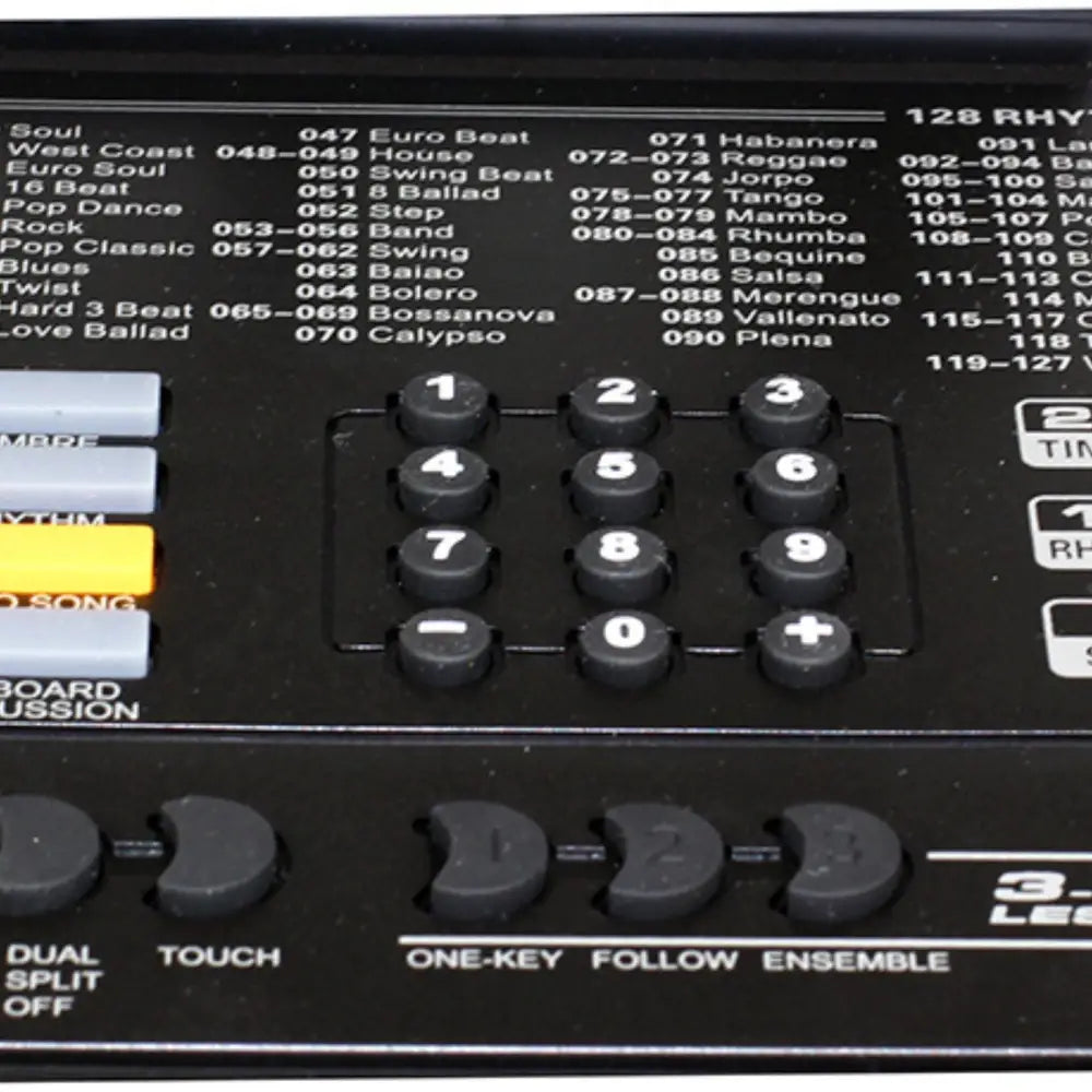 Close-up of Axiom Student Beginner Keyboard with Touch Response control panel for sale