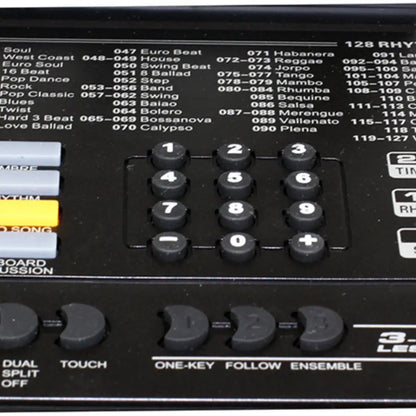 Close-up of Axiom Student Beginner Keyboard with Touch Response control panel for sale