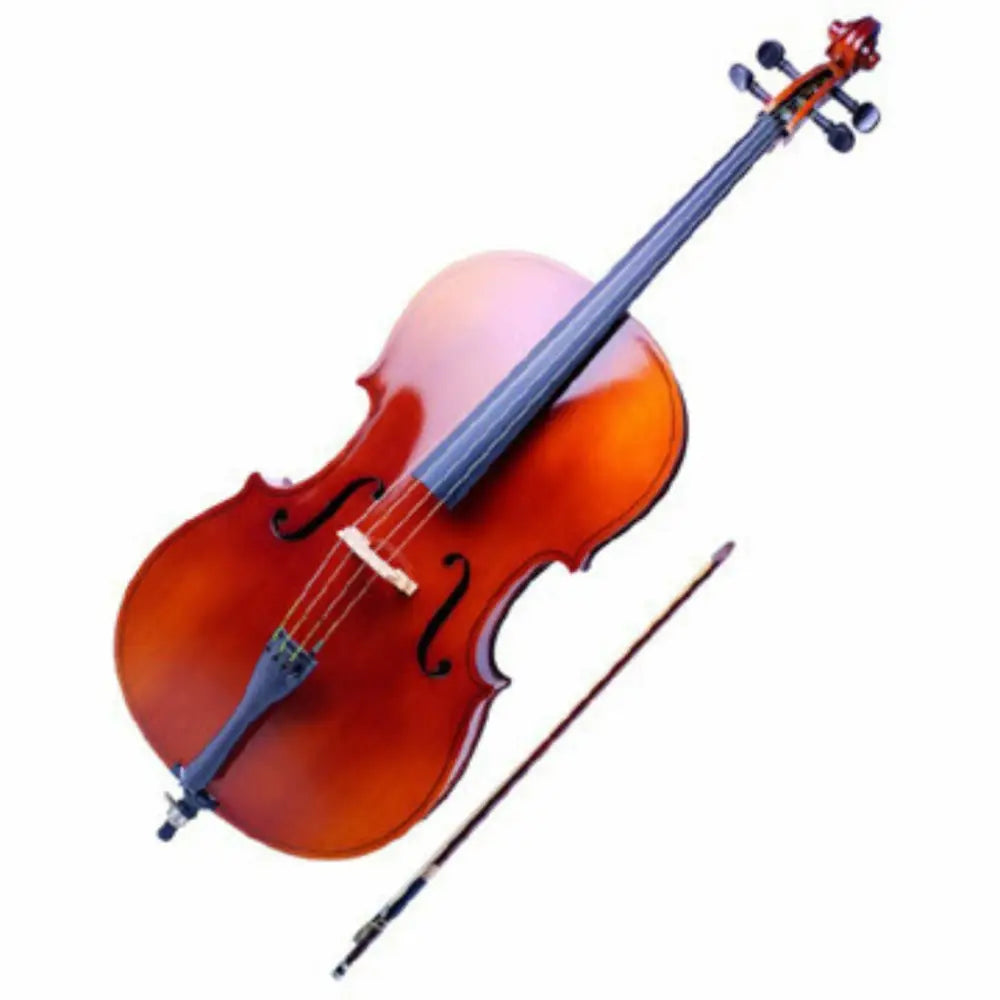 Brown wooden 1/4 size cello with bow from Axiom Student Cello Outfit for sale Australia