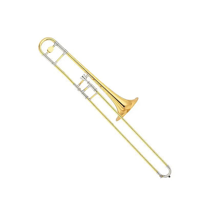 Gold and silver brass trombone perfect as an affordable trombone for school band or beginner in Australia