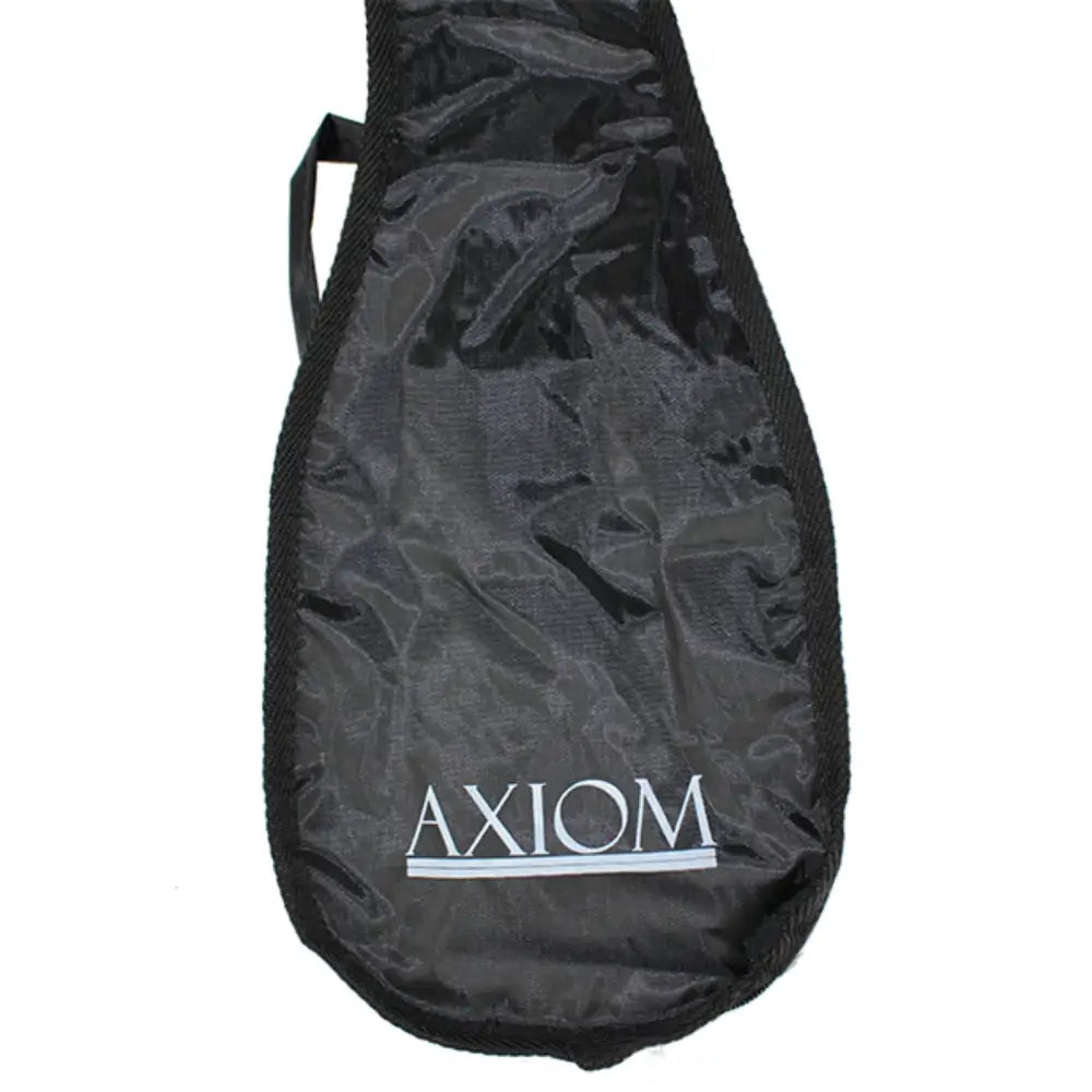 Black fabric ukulele bag with top handle and AXIOM logo, perfect soprano ukulele bag for sale
