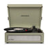Sage green Crosley Voyager Sage bluetooth portable turntable with built-in bluetooth vinyl sound