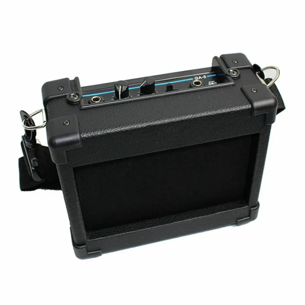 Black portable guitar amplifier with shoulder strap for Discovery Left Handed Electric Guitar Pack