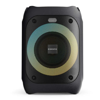 Black Majority PS100 Party Speaker with colorful LED party lights and Bluetooth karaoke