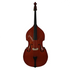 A polished mahogany prelude student double bass 1/2 size with glossy finish and elegant f-holes