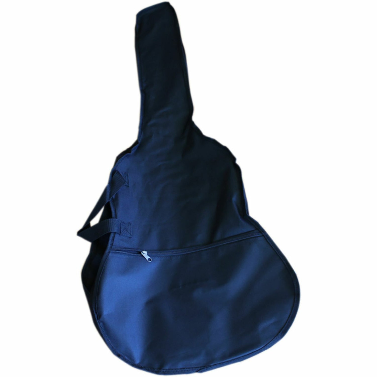 The Axiom Music Beginners Guitar Pack - Full Size Red includes a red and black guitar, stand, extra nylon strings, guitar pick, and black gig bag—everything a beginner needs in one complete set.