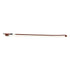 The Axiom Violin Bow by Axiom Music features a brazilwood stick, natural bowhair, black grip, and a small metal ferrule at the frog end.