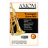 Axiom Music’s Axiom Trumpet Cleaning Kit packaging displays a trumpet image and lists included tools: polishing cloth, valve oil, brushes, slide grease, and instructions—everything needed for effective trumpet care.